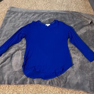 Liz Claiborne Blue Women's Tunic Top
